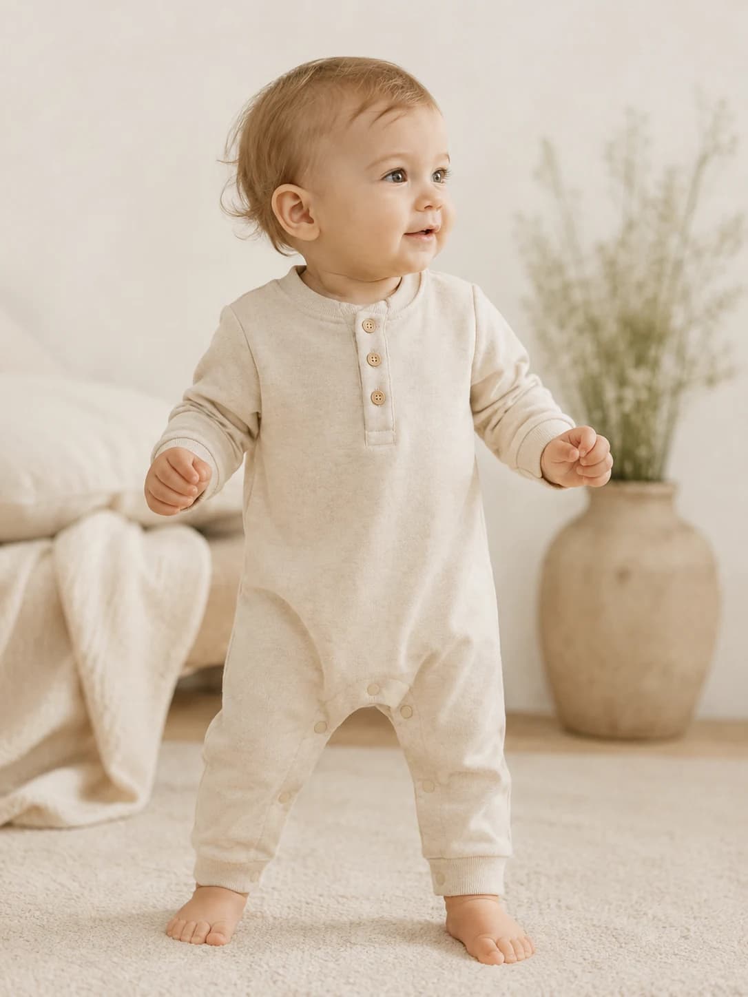 Organic Cotton Romper - Lifestyle / Styled View